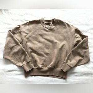 SKIMS Outdoor Collection Cropped Crewneck Sweater